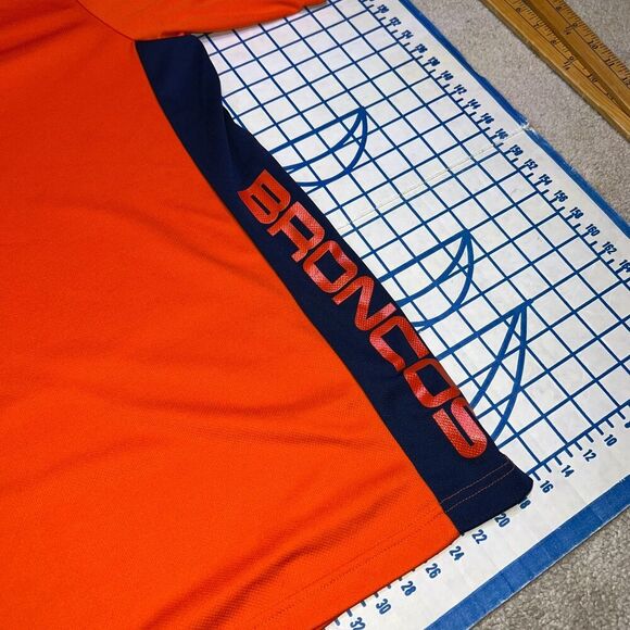 Denver Broncos Polo Shirt Size XL TX3 Cool Short Sleeve NFL Team Apperal Shirt - Picture 5 of 10